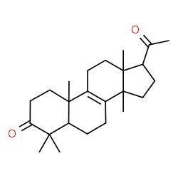 ChemSpider 2D Image | 4,4,14-Trimethylpregn-8-ene-3,20-dione | C24H36O2