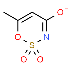 ChemSpider 2D Image | 6-Methyl-1,2,3-oxathiazin-4-olate 2,2-dioxide | C4H4NO4S