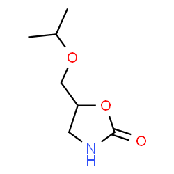 ChemSpider 2D Image | 5-(Isopropoxymethyl)-1,3-oxazolidin-2-one | C7H13NO3