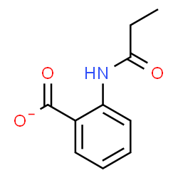 ChemSpider 2D Image | 2-(Propionylamino)benzoate | C10H10NO3