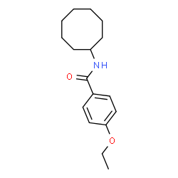 ChemSpider 2D Image | N-Cyclooctyl-4-ethoxybenzamide | C17H25NO2
