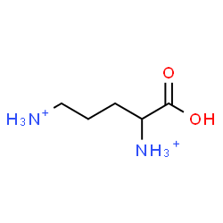 ChemSpider 2D Image | 1-Carboxy-1,4-butanediaminium | C5H14N2O2