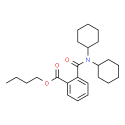 ChemSpider 2D Image | Butyl 2-(dicyclohexylcarbamoyl)benzoate | C24H35NO3