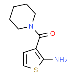 ChemSpider 2D Image | 3-(PIPERIDINE-1-CARBONYL)THIOPHEN-2-AMINE | C10H14N2OS