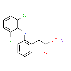 ChemSpider 2D Image | Diclofenac sodium | C14H10Cl2NNaO2