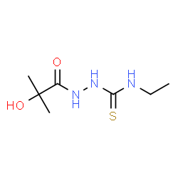 ChemSpider 2D Image | N-Ethyl-2-(2-hydroxy-2-methylpropanoyl)hydrazinecarbothioamide | C7H15N3O2S