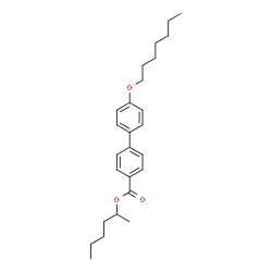 ChemSpider 2D Image | 2-Hexanyl 4'-(heptyloxy)-4-biphenylcarboxylate | C26H36O3