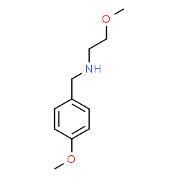 ChemSpider 2D Image | (4-methoxybenzyl)(2-methoxyethyl)amine | C11H17NO2