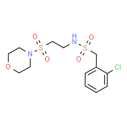 ChemSpider 2D Image | 1-(2-Chlorophenyl)-N-[2-(4-morpholinylsulfonyl)ethyl]methanesulfonamide | C13H19ClN2O5S2