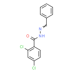 ChemSpider 2D Image | N'-Benzylidene-2,4-dichlorobenzohydrazide | C14H10Cl2N2O