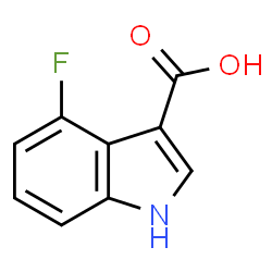 ChemSpider 2D Image | 4-Fluoro-1H-indole-3-carboxylic acid | C9H6FNO2