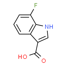 ChemSpider 2D Image | 7-Fluoro-1H-indole-3-carboxylic acid | C9H6FNO2
