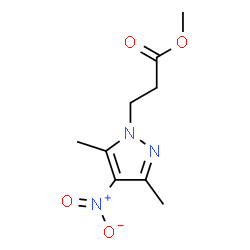 ChemSpider 2D Image | Methyl 3,5-dimethyl-4-nitro-1H-pyrazole-1-propanoate | C9H13N3O4