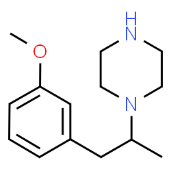 ChemSpider 2D Image | 1-[1-(3-Methoxyphenyl)-2-propanyl]piperazine | C14H22N2O