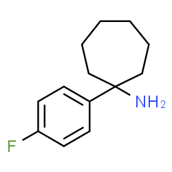 ChemSpider 2D Image | 1-(4-Fluorophenyl)cycloheptanamine | C13H18FN