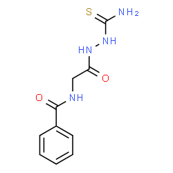 ChemSpider 2D Image | N-[2-(2-Carbamothioylhydrazino)-2-oxoethyl]benzamide | C10H12N4O2S
