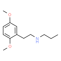 ChemSpider 2D Image | N-[2-(2,5-Dimethoxyphenyl)ethyl]-1-propanamine | C13H21NO2