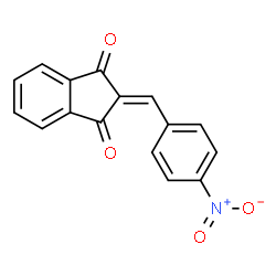 ChemSpider 2D Image | 2-(4-nitro-benzylidene)-indan-1,3-dione | C16H9NO4