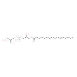 ChemSpider 2D Image | 2,3-Dihydroxypropyl 2-hydroxy-3-(palmitoyloxy)propyl phosphate | C22H44O9P