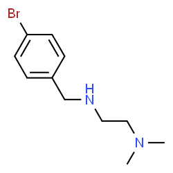 ChemSpider 2D Image | N'-(4-Bromobenzyl)-N,N-dimethyl-1,2-ethanediamine | C11H17BrN2