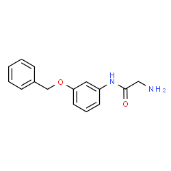 ChemSpider 2D Image | N-[3-(Benzyloxy)phenyl]glycinamide | C15H16N2O2
