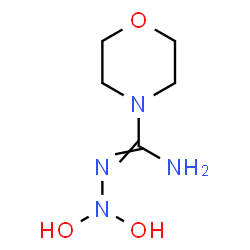ChemSpider 2D Image | N',N'-Dihydroxy-4-morpholinecarbohydrazonamide | C5H12N4O3