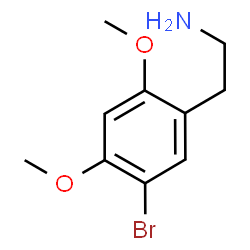 ChemSpider 2D Image | 2-(5-Bromo-2,4-dimethoxyphenyl)ethanamine | C10H14BrNO2