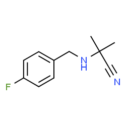 ChemSpider 2D Image | 2-[(4-Fluorobenzyl)amino]-2-methylpropanenitrile | C11H13FN2
