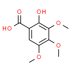 ChemSpider 2D Image | 2-Hydroxy-3,4,5-trimethoxybenzoic acid | C10H12O6