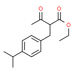 ChemSpider 2D Image | Ethyl 2-(4-isopropylbenzyl)-3-oxobutanoate | C16H22O3
