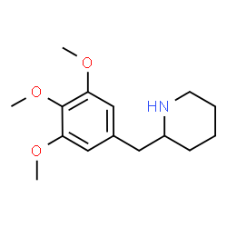 ChemSpider 2D Image | 2-(3,4,5-Trimethoxybenzyl)piperidine | C15H23NO3