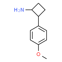 ChemSpider 2D Image | 2-(4-Methoxyphenyl)cyclobutanamine | C11H15NO