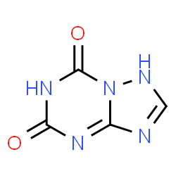 ChemSpider 2D Image | [1,2,4]Triazolo[1,5-a][1,3,5]triazine-5,7(1H,6H)-dione | C4H3N5O2