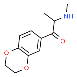 ChemSpider 2D Image | 1-(2,3-Dihydro-1,4-benzodioxin-6-yl)-2-(methylamino)-1-propanone | C12H15NO3