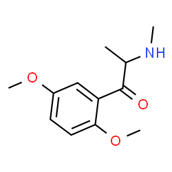 ChemSpider 2D Image | 1-(2,5-Dimethoxyphenyl)-2-(methylamino)-1-propanone | C12H17NO3