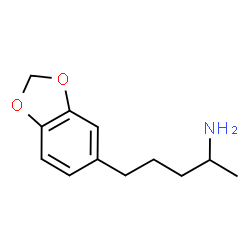 ChemSpider 2D Image | 5-(1,3-Benzodioxol-5-yl)-2-pentanamine | C12H17NO2