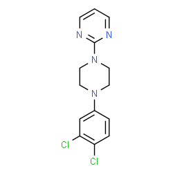 ChemSpider 2D Image | 2-[4-(3,4-Dichlorophenyl)-1-piperazinyl]pyrimidine | C14H14Cl2N4