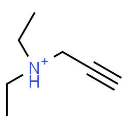 ChemSpider 2D Image | N,N-Diethyl-2-propyn-1-aminium | C7H14N