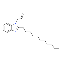 ChemSpider 2D Image | 1-Allyl-2-undecyl-1H-benzimidazole | C21H32N2