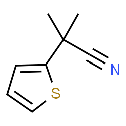 ChemSpider 2D Image | 2-Methyl-2-(2-thienyl)propanenitrile | C8H9NS
