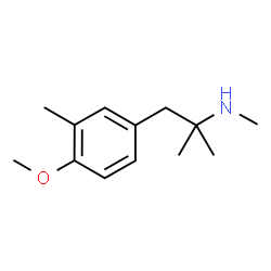 ChemSpider 2D Image | 1-(4-Methoxy-3-methylphenyl)-N,2-dimethyl-2-propanamine | C13H21NO