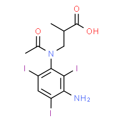 ChemSpider 2D Image | Iocetamic acid | C12H13I3N2O3