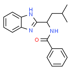 ChemSpider 2D Image | N-[1-(1H-Benzimidazol-2-yl)-3-methylbutyl]benzamide | C19H21N3O