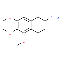 ChemSpider 2D Image | 5,6,7-Trimethoxy-1,2,3,4-tetrahydro-2-naphthalenamine | C13H19NO3