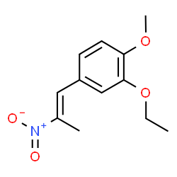ChemSpider 2D Image | 2-Ethoxy-1-methoxy-4-[(1E)-2-nitro-1-propen-1-yl]benzene | C12H15NO4