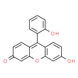 ChemSpider 2D Image | 6-Hydroxy-9-(2-hydroxyphenyl)-3H-xanthen-3-one | C19H12O4