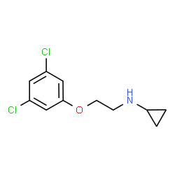 ChemSpider 2D Image | N-[2-(3,5-Dichlorophenoxy)ethyl]cyclopropanamine | C11H13Cl2NO