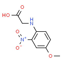 ChemSpider 2D Image | N-(4-Methoxy-2-nitrophenyl)glycine | C9H10N2O5