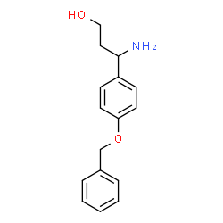 ChemSpider 2D Image | 3-(4-BENZYLOXYPHENYL)-DL-β-ALANINOL | C16H19NO2