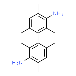 ChemSpider 2D Image | 2,2',4,4',6,6'-Hexamethyl-3,3'-biphenyldiamine | C18H24N2